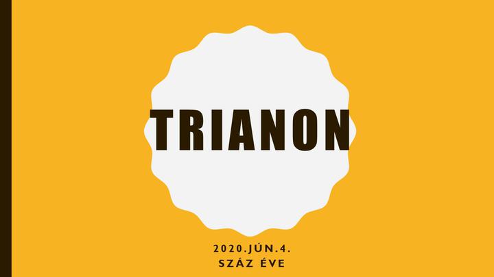 Trianon - Kecskeméti Lora kiselőadása Trianon - Kecskeméti Lora kiselőadása