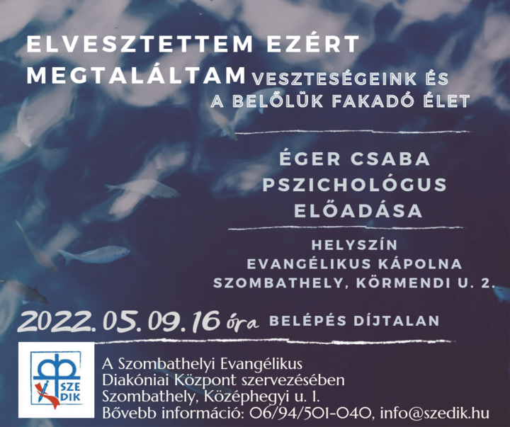 Éger Csaba pszichológus tart előadást gyülekezetünkben Éger Csaba pszichológus tart előadást gyülekezetünkben